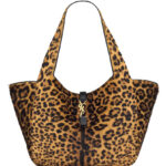 Saint Laurent Le 5 A 7 Bea In Pony Hair Leather Coffee